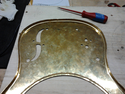 homemade Resonator Guitar f-holes